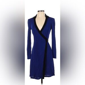 Blue Diane von Furstenberg wrap dress. Size 8
